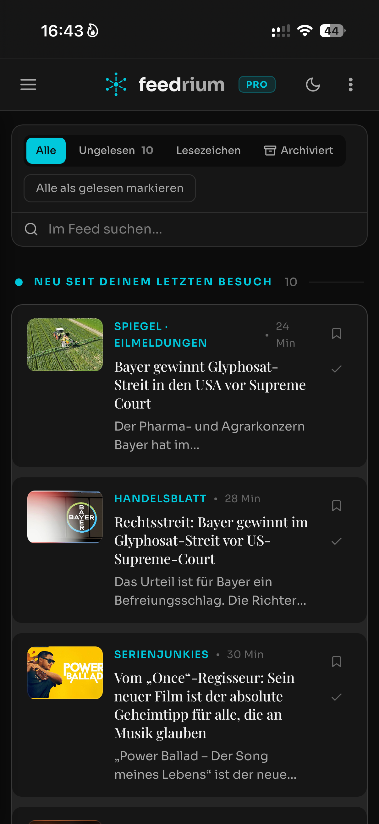 Feedrium App